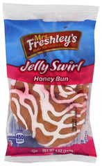 Mrs. Freshley's Jelly Swirl Honey Bun case of nine ready for sharing and gifting.