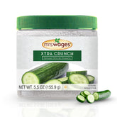 Mrs. Wages Xtra Crunch jar-front for crisp pickles with faster results.