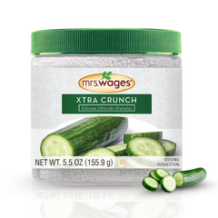 Mrs. Wages Xtra Crunch jar-front for crisp pickles with faster results.