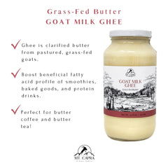 Mt. Capra Goat Milk Ghee poured into coffee for creamy texture.