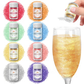 Mtcolors edible glitter for cocktails in eight colors adds instant sparkle to drinks