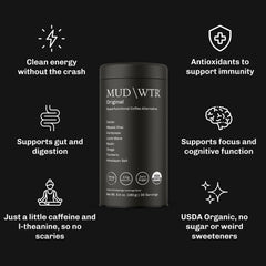 MUDWTR Original powder mixing in mug hints at a chai-inspired experience