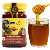 Mujeza Al Shifa authentic Yemeni Sidr honey bottle shows pure, aromatic sweetness for daily enjoyment.