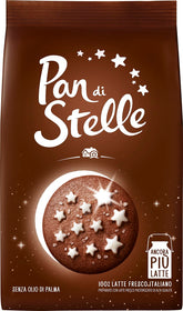 Mulino Bianco Pan di Stelle pack shot, authentic Italian cookies ready to share.