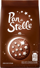 Mulino Bianco Pan di Stelle pack shot, authentic Italian cookies ready to share.