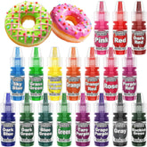 Muloen oil-based coloring set with 18 colors for chocolate and baking, easy to mix.