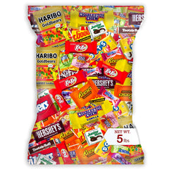 Munchbox mini candy and chocolate mix, close-up of assorted pieces, ideal for sharing.