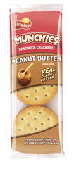 Munchies Peanut Butter on Toast Crackers with real filling, ideal for on-the-go snacking.