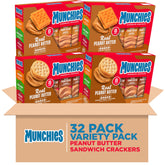 MUNCHIES Sandwich Crackers assorted pack front view, ideal for on-the-go snacking