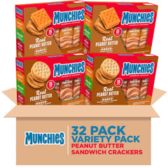 MUNCHIES Sandwich Crackers assorted pack front view, ideal for on-the-go snacking