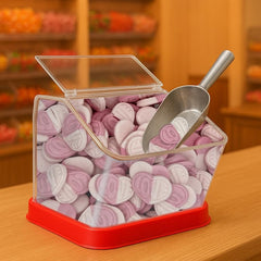 Munchique heart gummies pink and white hearts ideal for gifting at gatherings
