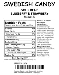 Munchique Swedish Candy strawberry bears provide chewy, fruity vegan delight for lunchboxes.