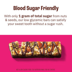Label view shows low sugar and 3g net carbs per bar