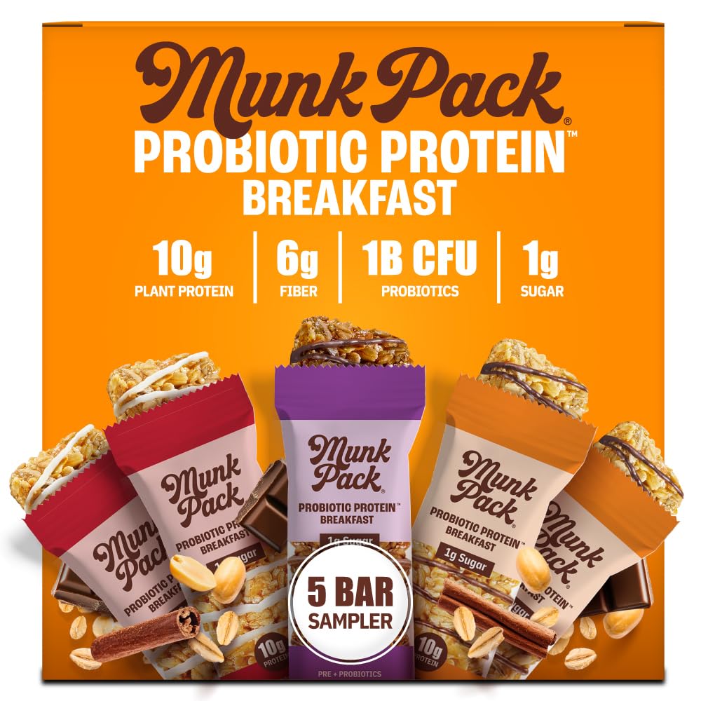Munk Pack sampler pack box of probiotic bars for on-the-go energy