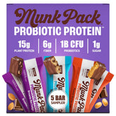 Munk Pack Sampler Pack Probiotic Bars unboxing shows a convenient keto-friendly snack