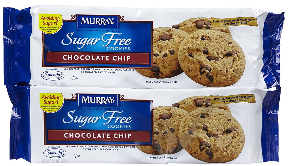 Murray Sugar-Free Chocolate Chip Cookies 2-pack in a convenient snack.