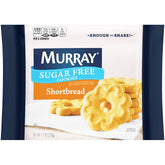 Murray Sugar Free Shortbread Cookies pack on a table, ideal for quick sugar-free snacking