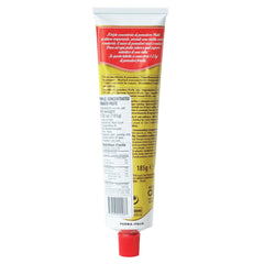 Mutti tomato paste close-up; vibrant color signals deep flavor for simmered sauces.