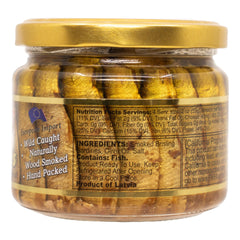 Alder wood smoked MW Polar sardines for deep natural flavor