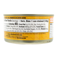 MW Polar crab meat closeup highlights protein and calcium content.