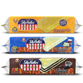 M.Y. San SkyFlakes sandwich chocolate front view, a quick cravings snack