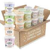 MYLK LABS Apple Cinnamon Cup oatmeal offers a quick protein breakfast for busy mornings.