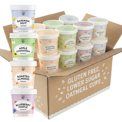MYLK LABS Apple Cinnamon Cup oatmeal offers a quick protein breakfast for busy mornings.