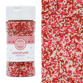 Mystic Sprinkles Lots of Love nonpareils jar adds festive color to desserts