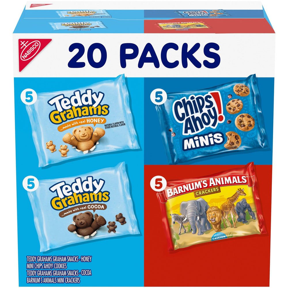 Nabisco Fun Shapes Variety Pack box view for easy lunches and on-the-go snacking