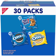 Nabisco Sweet Treats Variety Pack: 30 snack packs for convenient portions at work or school