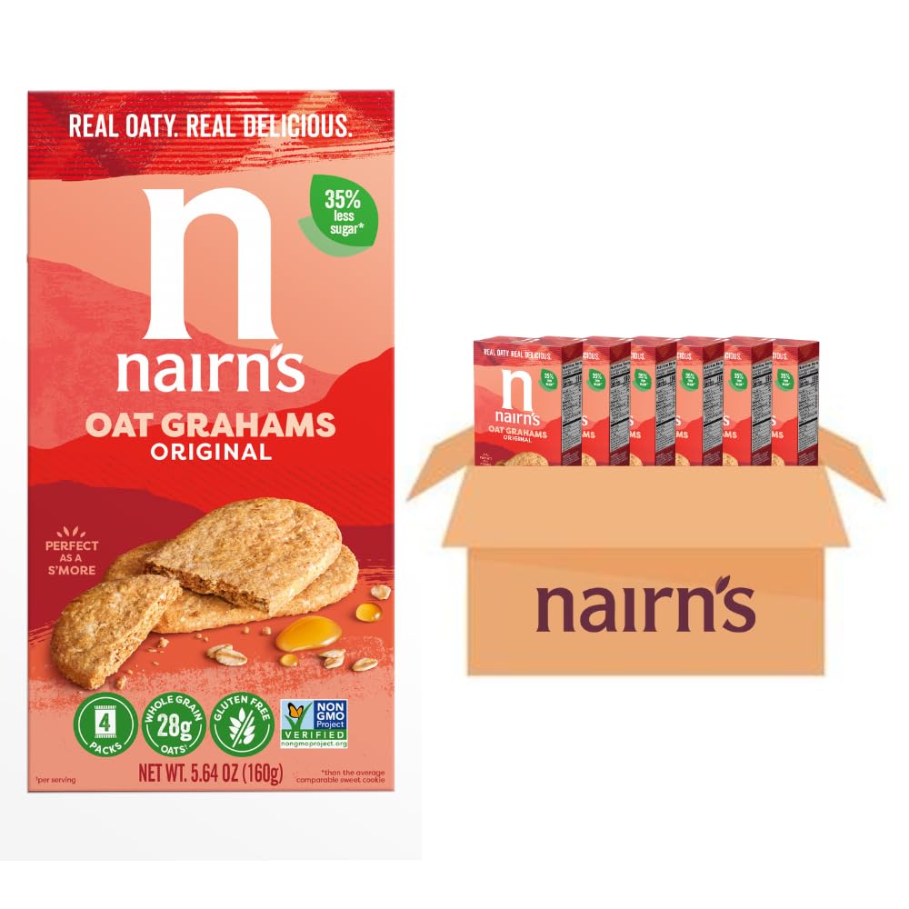 Nairn's gluten-free oat grahams pack for on-the-go snacking