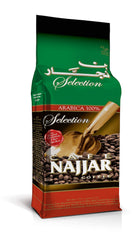 Najjar Café Turkish Coffee with Cardamom bag highlighting premium aroma.