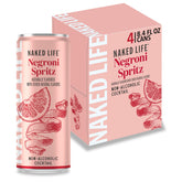 Naked Life Negroni Spritz bottle pour showcases true cocktail flavor with zero sugar