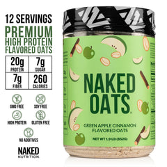Naked Oats diced cinnamon apples in bowl