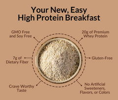 NAKED OATS Double Chocolate served in mason jar for easy on-the-go meals.