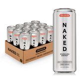NAKED Sparkling Energy Orange can front view with sugar-free formula