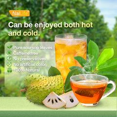NalLife Soursop tea bags resealable bag keeps freshness and flavor.