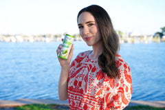 Namai Soursop Juice label close-up highlights single-ingredient fruit content.