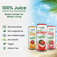 Namai Pure Soursop Juice is poured into a glass for a refreshing, caffeine-free moment.