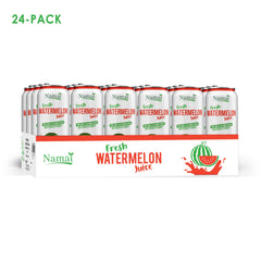 Namai summer refreshment cans on table, a chill treat on hot days.
