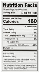 Namaste Foods gluten-free spice cake mix box back shows two-cake idea for value