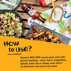 Nando's Peri-Peri Sauce Medium marination bowl ready to coat