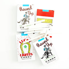 Nassau Candy World's King Size Cigarettes 24-case packaging ideal for parties.