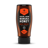 Nate's Manuka honey bottle close-up; may support digestive balance.