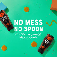 Nate's Manuka squeeze bottle front; mess-free portioning supports busy mornings.