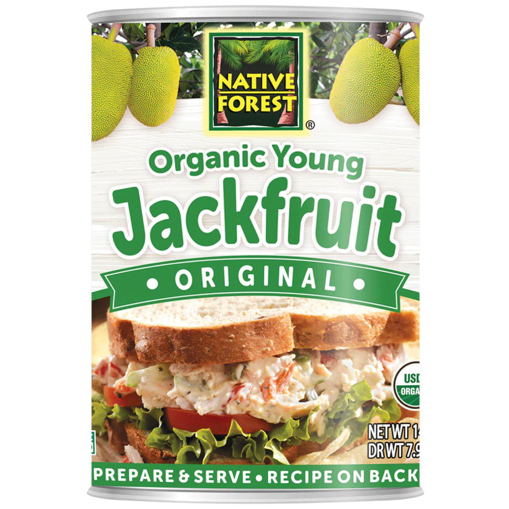 Native Forest Organic Young Jackfruit pack-front, ready for plant-based meals.