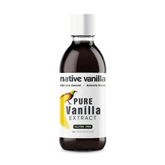 Native Vanilla 16oz bottle front, ideal for everyday baking
