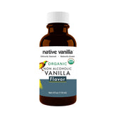 Native Vanilla organic vanilla flavor bottle for rich baking and cooking without alcohol
