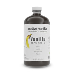 Native Vanilla Vanilla Bean Paste bottle reveals deep aroma and visible specks