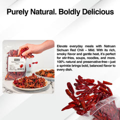 Natruen resealable bag of chili pods for freshness and ready-use